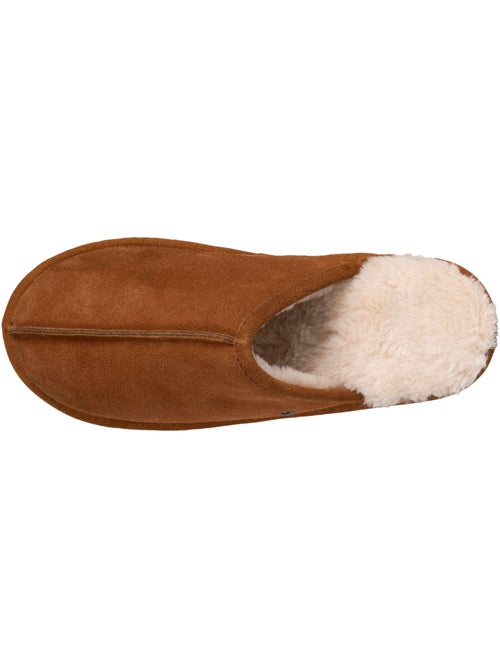 Pantofole mules in pelle con fodera in pelliccia uomo isotoner - Kiabi Pantofole mules in pelle con fodera in pelliccia uomo isotoner - Kiabi