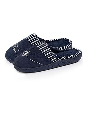 Pantofole mules in pelle scamosciata, suola ergonomica bambina Isotoner