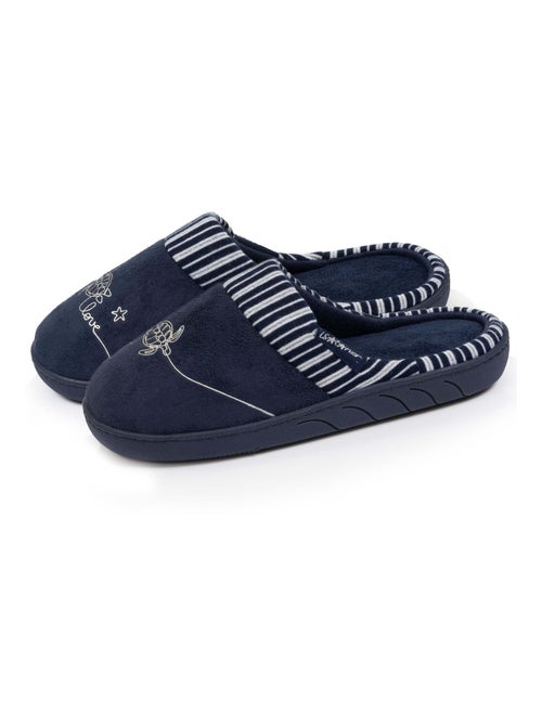 Pantofole mules in pelle scamosciata, suola ergonomica bambina Isotoner - Kiabi