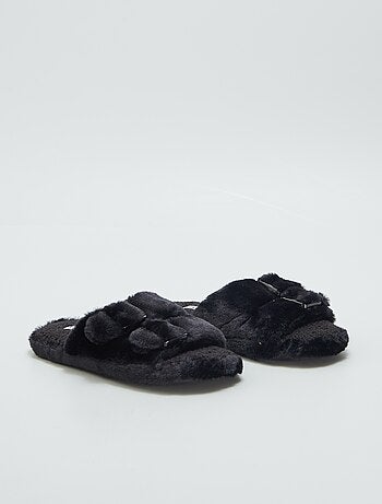 Pantofole mules in pelliccia sintetica - Kiabi