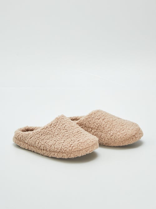 Pantofole mules in sherpa - Kiabi