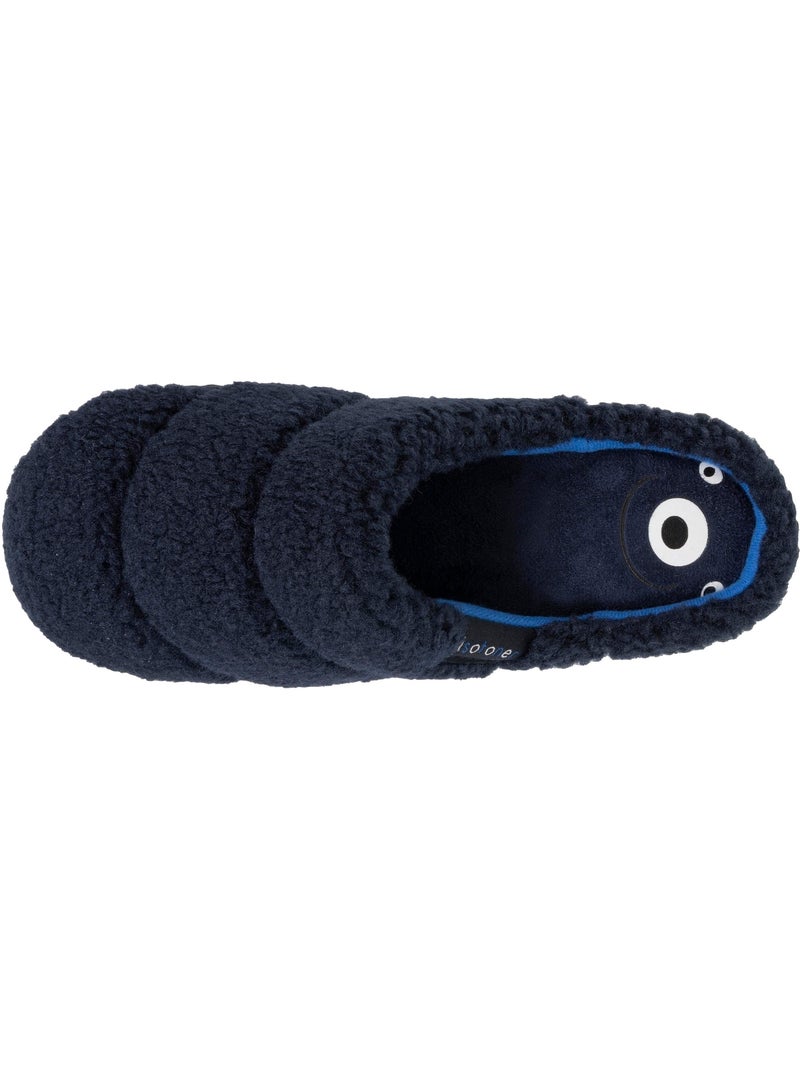 Pantofole mules in sherpa, suola ergonomica comfort bambino isotoner Blu marino - Kiabi