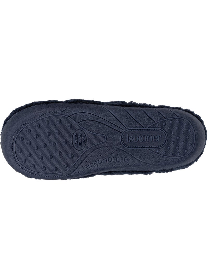 Pantofole mules in sherpa, suola ergonomica comfort bambino isotoner Blu marino - Kiabi