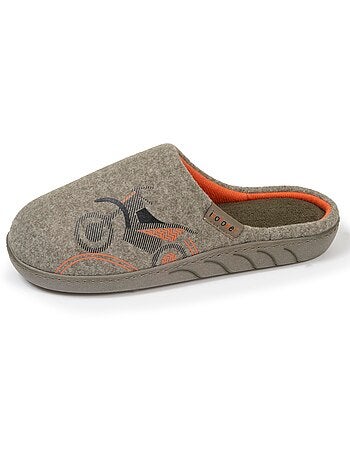 Pantofole mules in tessuto pile, sottopiede ergonomico bambino Isotoner