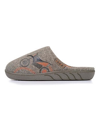 Pantofole mules in tessuto pile, sottopiede ergonomico bambino Isotoner