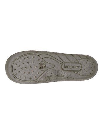Pantofole mules in tessuto pile, sottopiede ergonomico bambino Isotoner