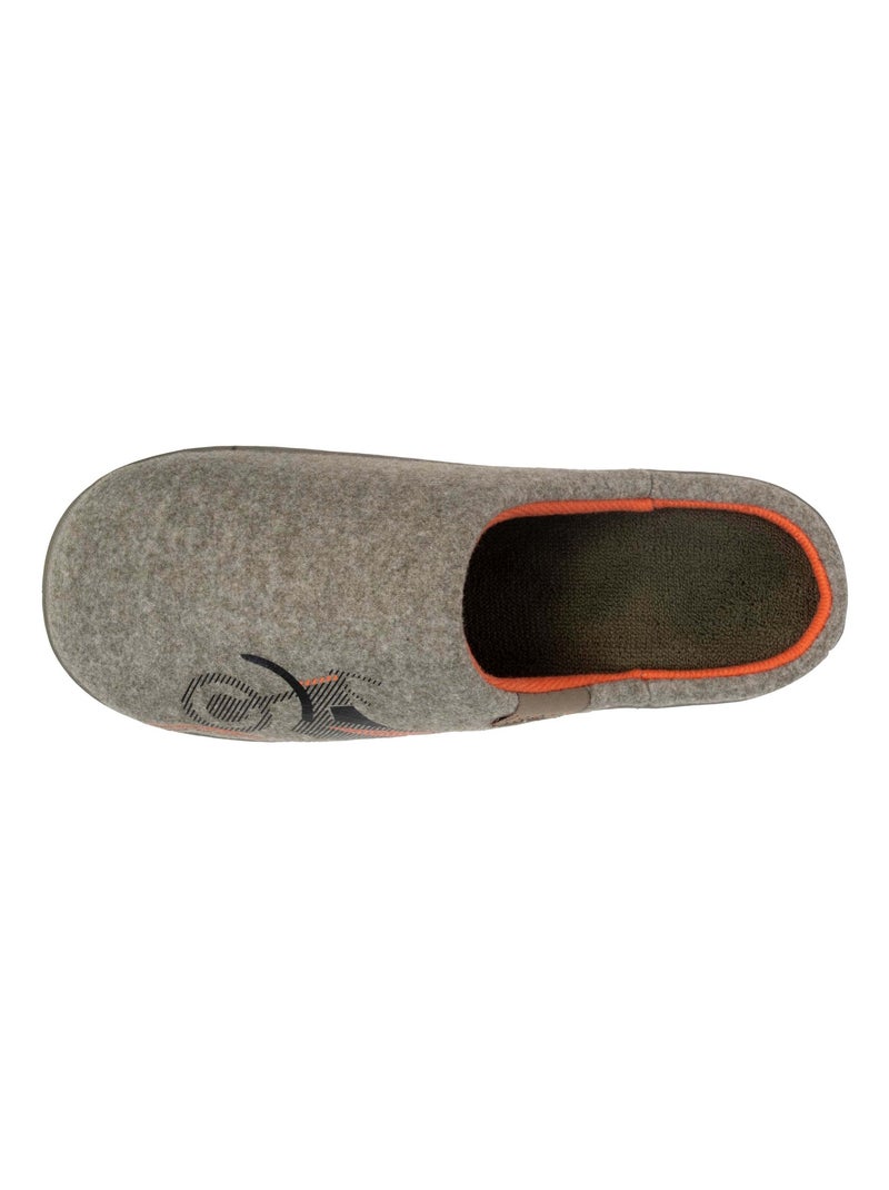 Pantofole mules in tessuto pile, sottopiede ergonomico bambino Isotoner Cachi - Kiabi
