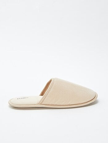 Pantofole mules in velluto