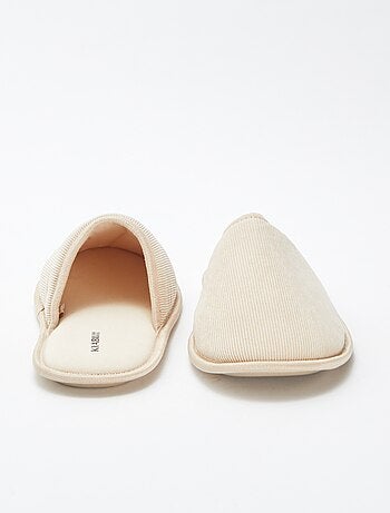 Pantofole mules in velluto