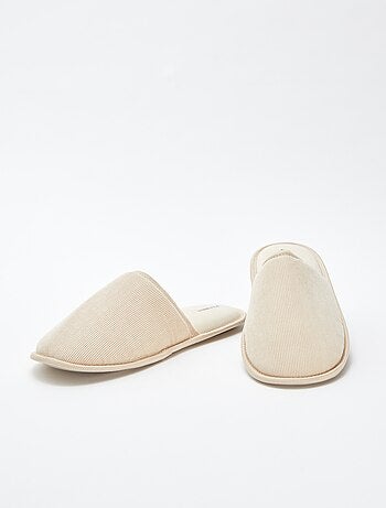 Pantofole mules in velluto