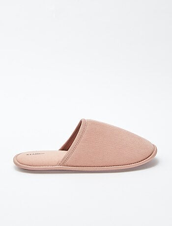 Pantofole mules in velluto