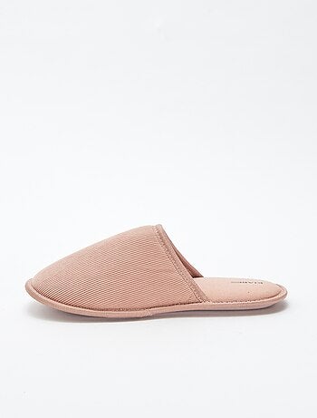 Pantofole mules in velluto