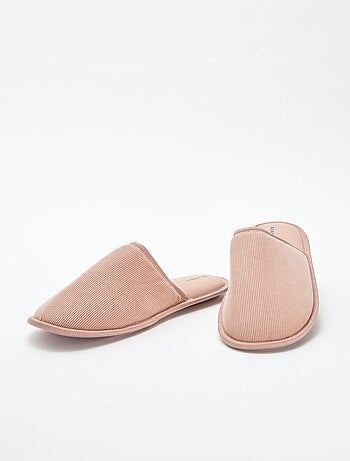 Pantofole mules in velluto