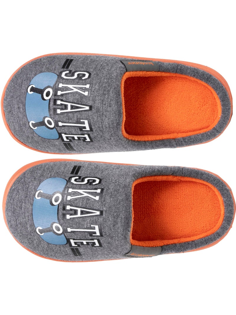 Pantofole mules jersay, suola bloup xtra comfort, bambino isotoner Grigio melangiato - Kiabi