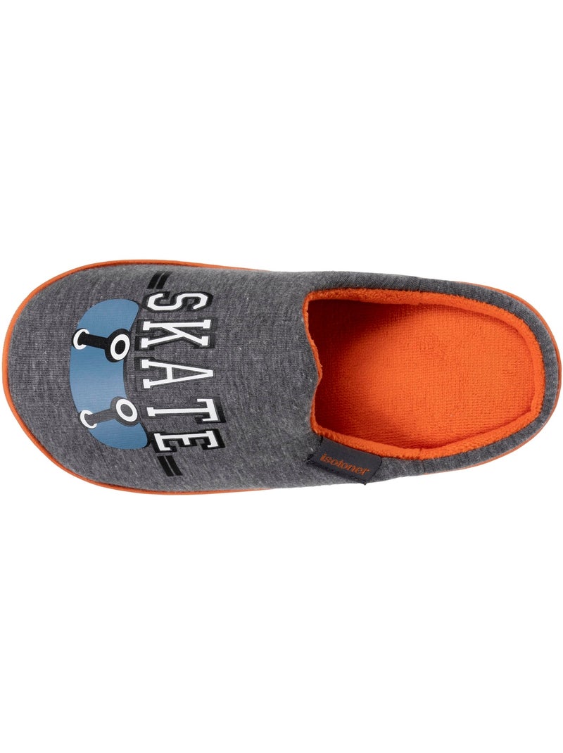 Pantofole mules jersay, suola bloup xtra comfort, bambino isotoner Grigio melangiato - Kiabi