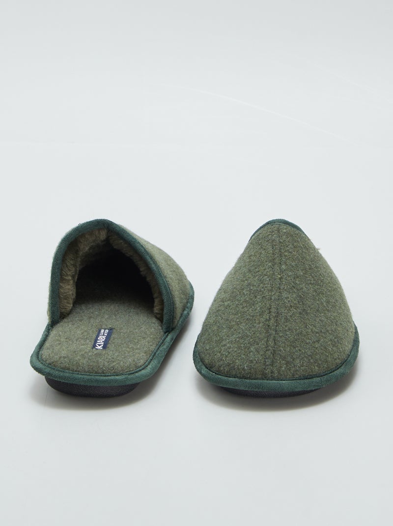 Pantofole mules KAKI - Kiabi