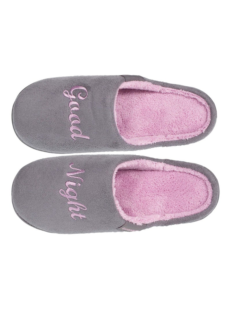 Pantofole mules leggero e confortevole, facile da bambina Isotoner Grigio - Kiabi