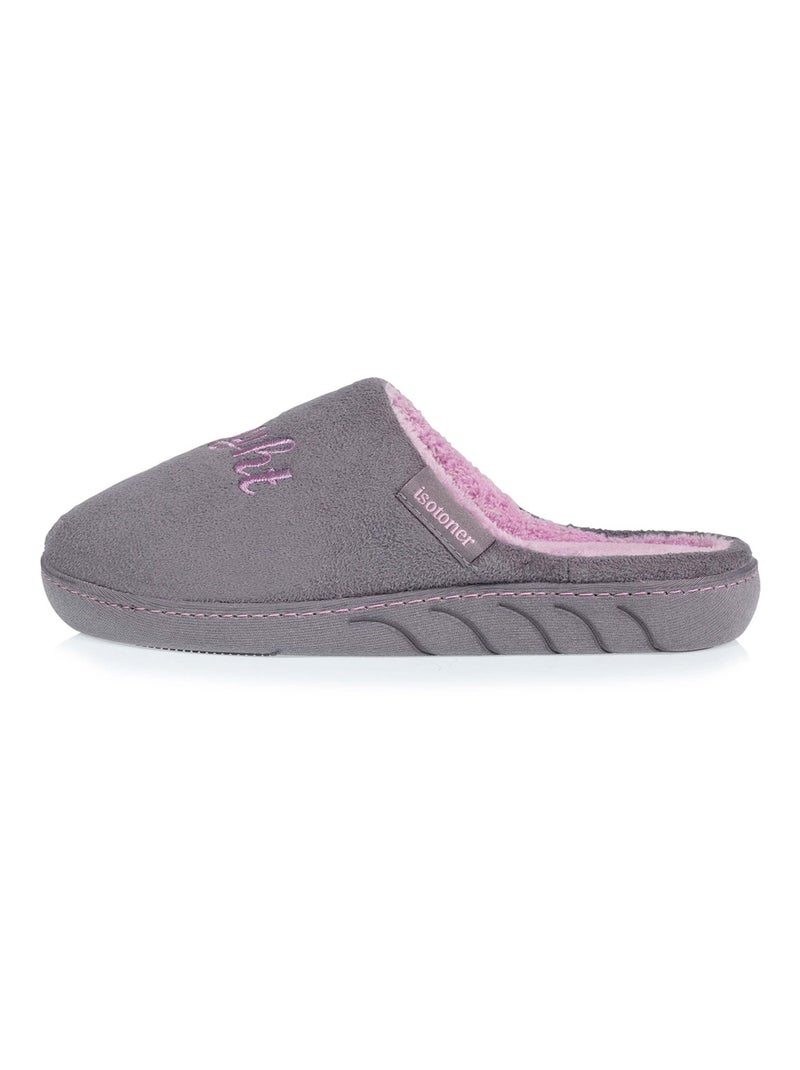 Pantofole mules leggero e confortevole, facile da bambina Isotoner Grigio - Kiabi
