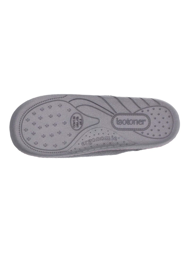 Pantofole mules leggero e confortevole, facile da bambina Isotoner Grigio - Kiabi