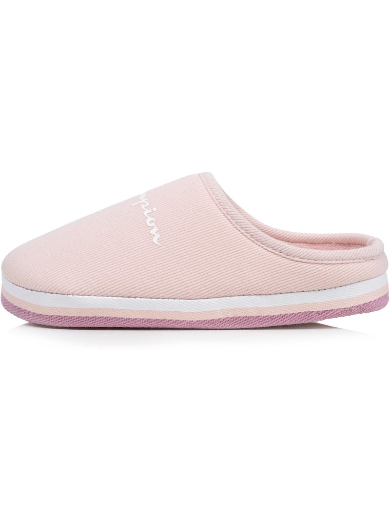 Pantofole mules maglia a costine ultra confortevole, donna Champion Rosa pallido - Kiabi