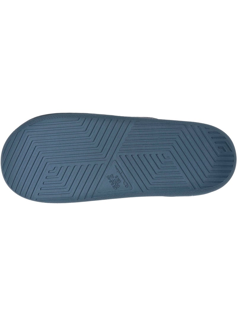 Pantofole mules maglia a costine ultra confortevole, uomo Champion Blu petrolio - Kiabi