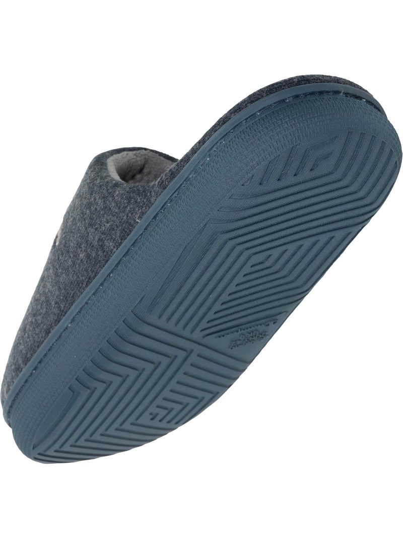 Pantofole mules maglia a costine ultra confortevole, uomo Champion Blu petrolio - Kiabi