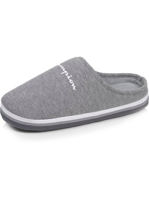 Pantofole mules maglia a costine ultra confortevole, uomo - Kiabi