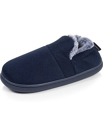 Pantofole mules similpelle, suola bloup, comfort extra donna isotoner