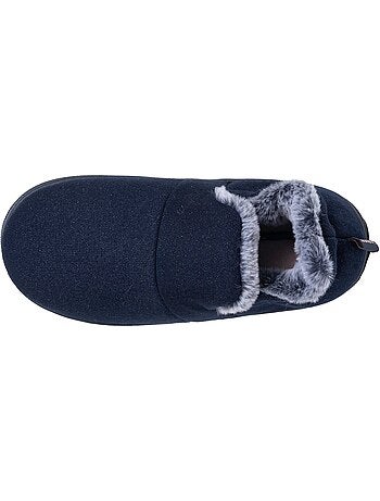 Pantofole mules similpelle, suola bloup, comfort extra donna isotoner