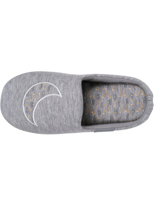 Pantofole mules maglia, suola in gomma antiscivolo donna Isotoner - Kiabi