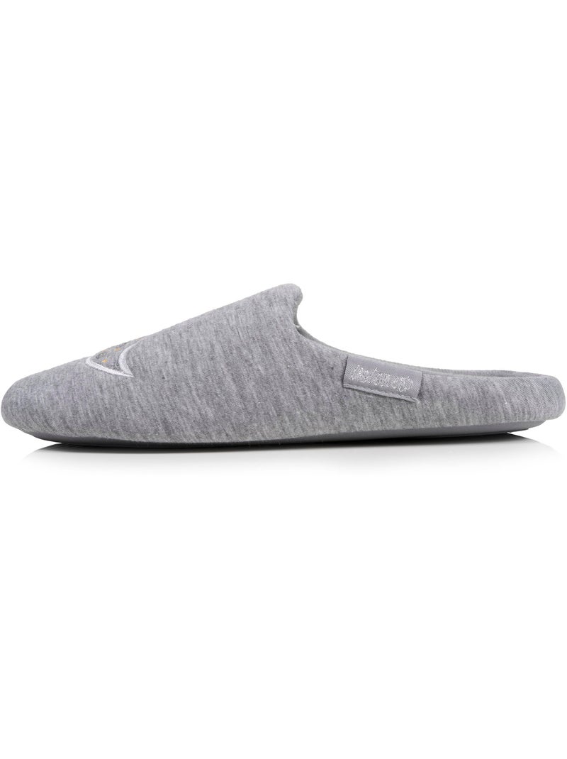 Pantofole mules maglia, suola in gomma antiscivolo donna Isotoner Grigio melangiato - Kiabi