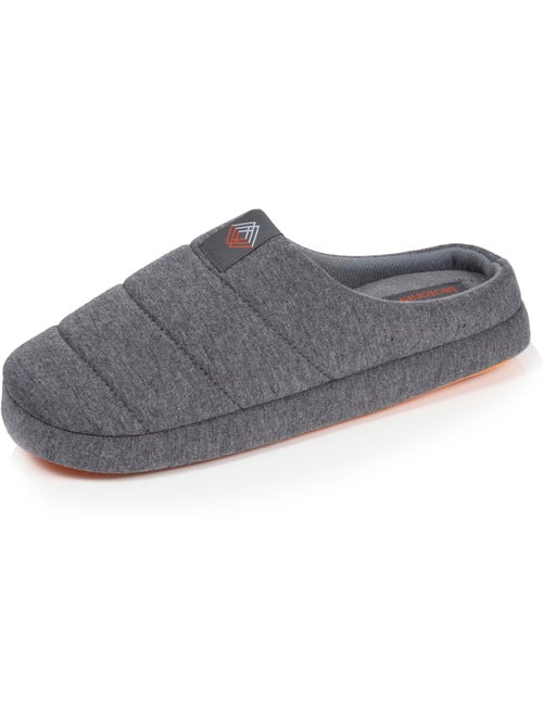 Pantofole mules maglia, suola in gomma antiscivolo uomo - Kiabi