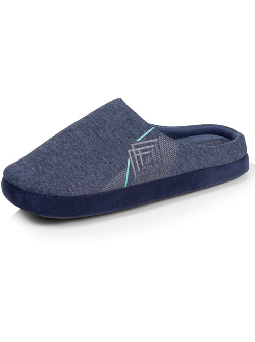 Pantofole mules maglia, suola in gomma antiscivolo uomo Isotoner - Kiabi