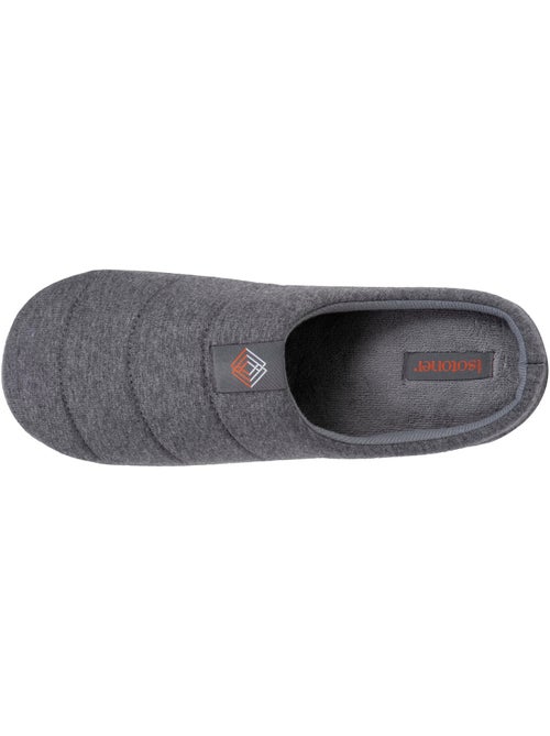 Pantofole mules maglia, suola in gomma antiscivolo uomo Isotoner - Kiabi