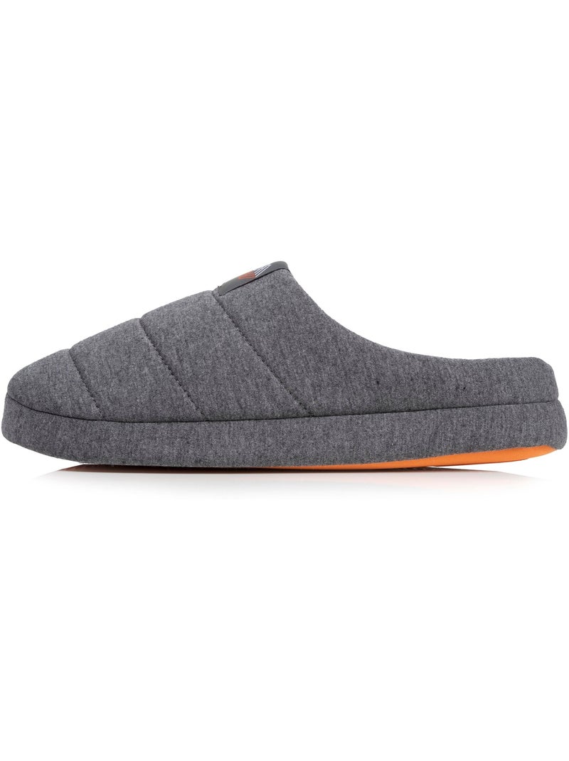 Pantofole mules maglia, suola in gomma antiscivolo uomo Isotoner Grigio melangiato - Kiabi