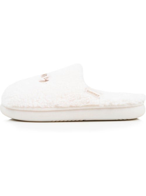 Pantofole mules materiale sherpa, suola bloup donna - Kiabi Pantofole mules materiale sherpa, suola bloup donna - Kiabi