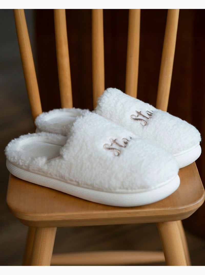 Pantofole mules materiale sherpa, suola bloup donna Isotoner Avorio - Kiabi