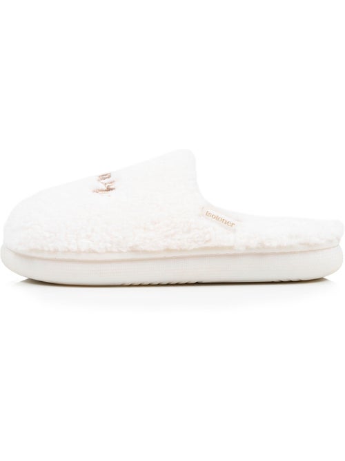 Pantofole mules materiale sherpa, suola bloup donna Isotoner - Kiabi
