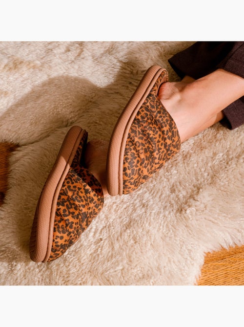 Pantofole mules materiale sherpa, suola bloup donna Isotoner - Kiabi