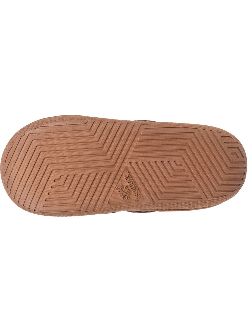 Pantofole mules materiale sherpa, suola bloup donna Isotoner Cammello - Kiabi