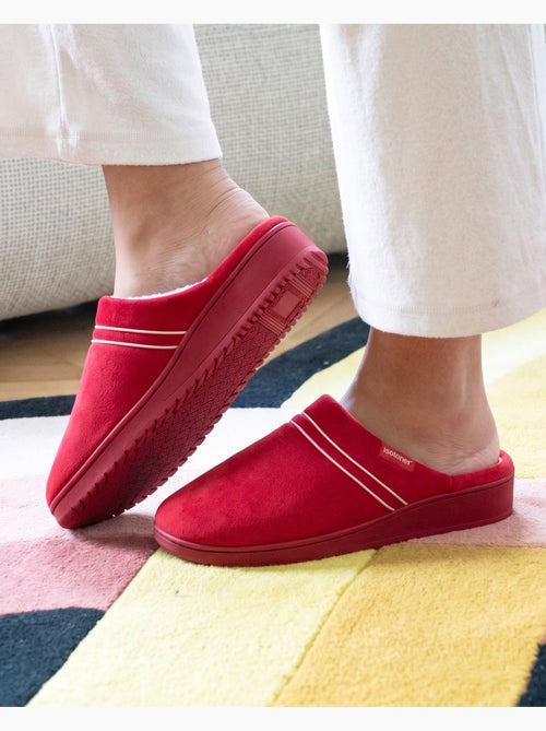 Pantofole mules microvelluto, schiuma a memoria di donna - Kiabi Pantofole mules microvelluto, schiuma a memoria di donna - Kiabi