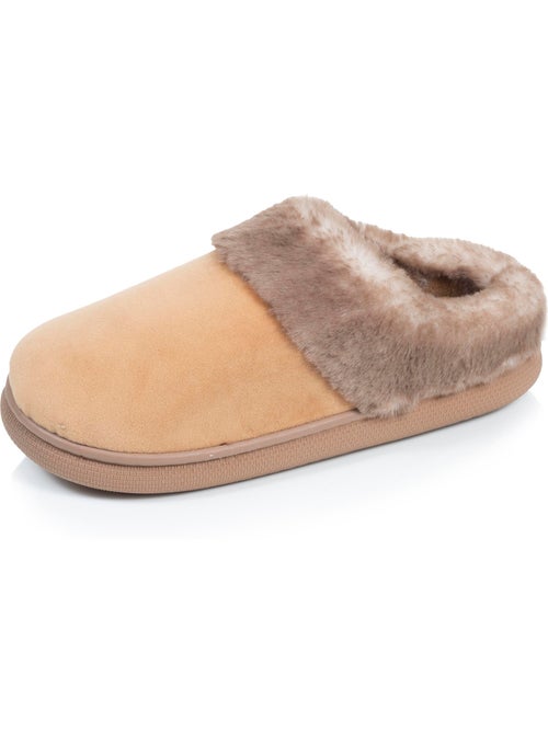 Pantofole mules microvelluto, suola bloup extra comfort donna isotoner - Kiabi