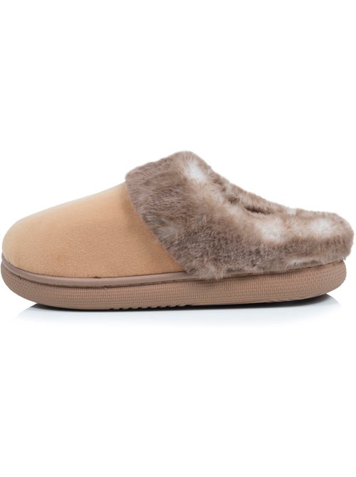 Pantofole mules microvelluto, suola bloup extra comfort donna isotoner - Kiabi