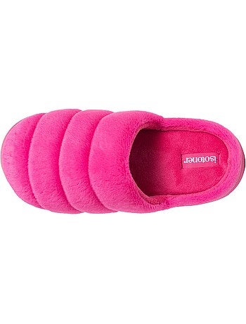 Pantofole mules microvelluto, suola bloup extra comfort donna isotoner
