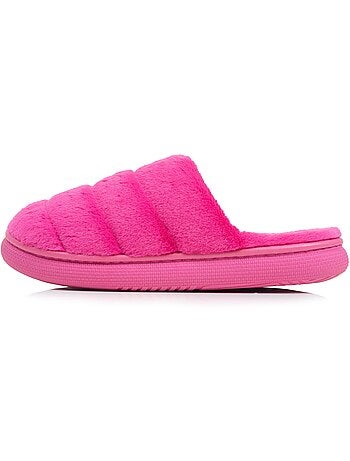 Pantofole mules microvelluto, suola bloup extra comfort donna isotoner