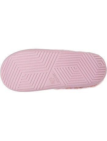 Pantofole mules microvelluto, suola bloup extra comfort donna isotoner
