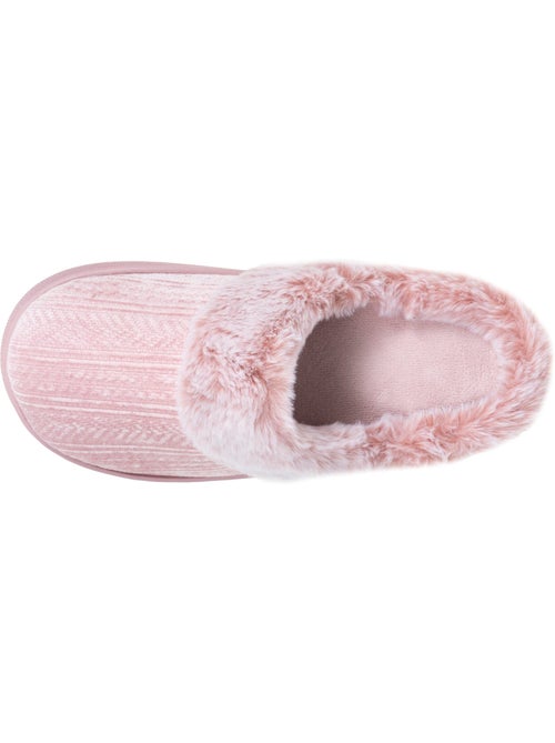 Pantofole mules microvelluto, suola bloup extra comfort donna isotoner - Kiabi