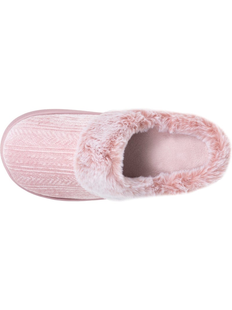 Pantofole mules microvelluto, suola bloup extra comfort donna isotoner Rosato - Kiabi