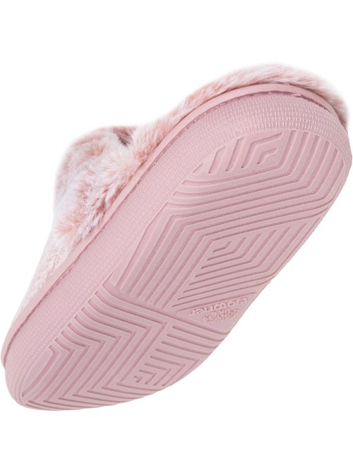 Pantofole mules microvelluto, suola bloup extra comfort donna isotoner - Kiabi