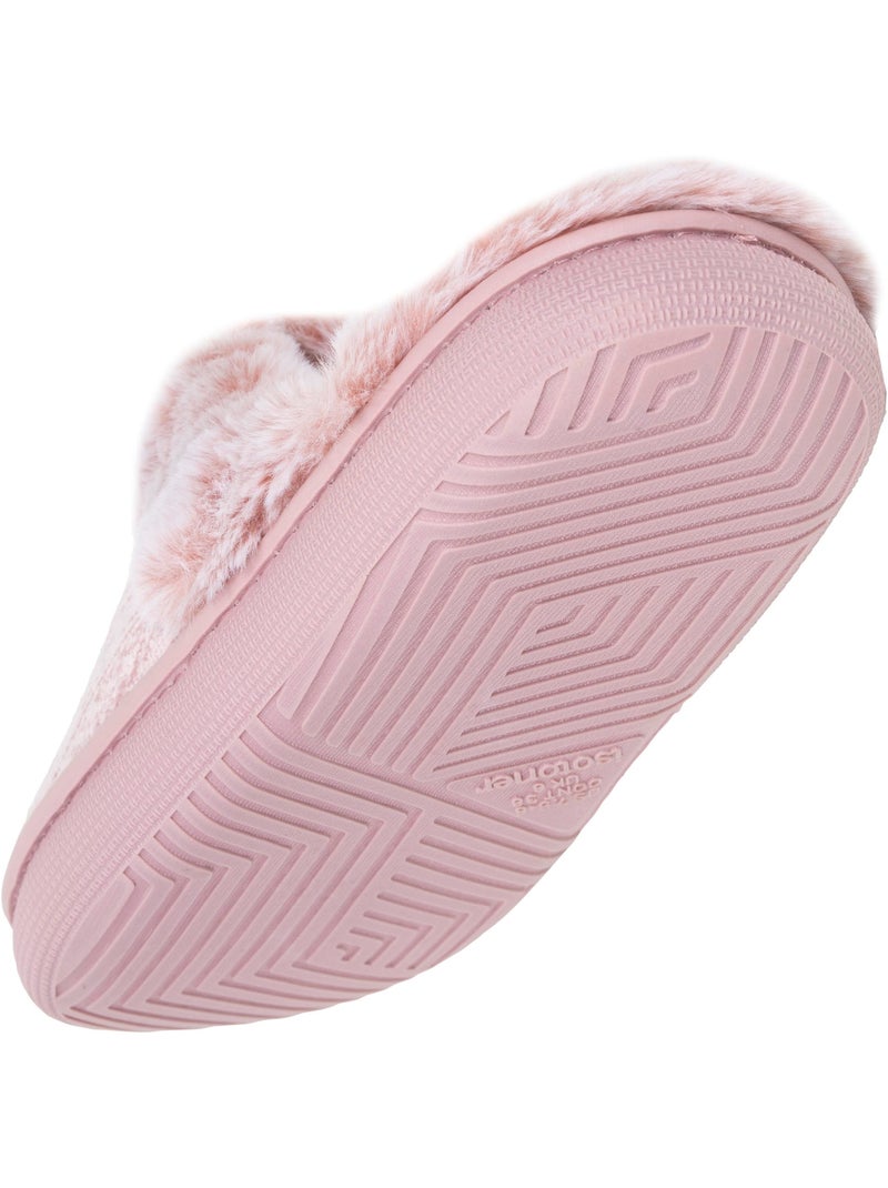 Pantofole mules microvelluto, suola bloup extra comfort donna isotoner Rosato - Kiabi